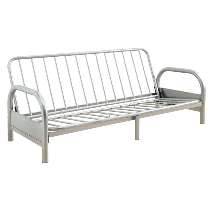 Latitude Run® Adjustable Metal Futon Frame With Armrests | Wayfair